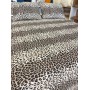 ETEHOMETEX Battal Boy Pamuklu Kapitoneli Yatak Örtüsü Seti LEOPAR 8696474232094